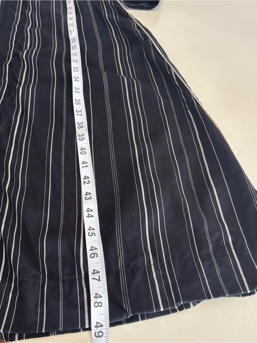 ME+EM Women’s Black Pinstripe Long Shirt Dress Size 4 - Picture 7 of 12